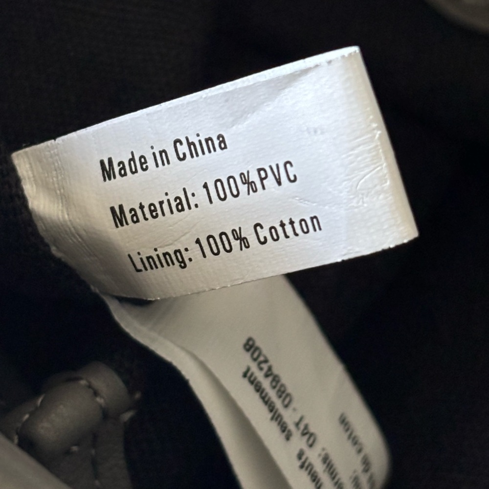 🦋2/25$ CoLab Gray faux soft Leather Pouch Back Pack - Picture 15 of 15